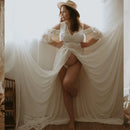 Sheer Boho Chiffon Maternity Dress