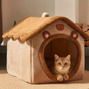 Foldable Pet House Removable Washable Cat House Puppy Cave Sofa Pet Bed House for Extra Small Dogs and Small and Medium Cats, iBuyXi.com
