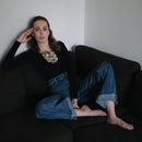 Long Sleeve Slim V-Neck Bandage Bodysuit, ibuyxi.com