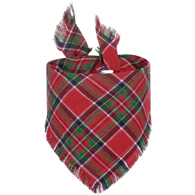Classic Plaid Large Dog Bandanas