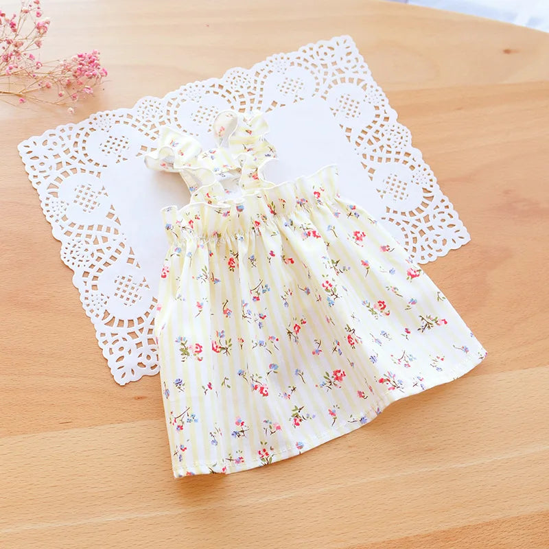 Summer Flower Print Pet Dresses