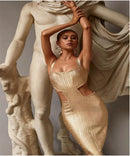 Foiling Evening Glam Bandage Dress - view 7