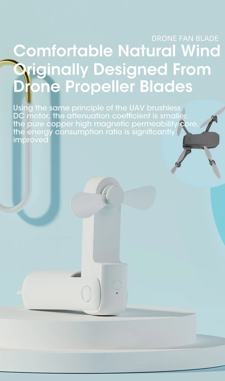 Silent and Powerful Foldable USB Mini Fan, ibuyxi.com