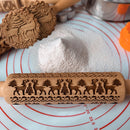 Wooden Embossed Rolling Pin