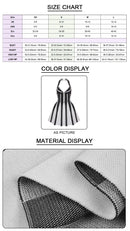 Jacquard Striped Halter Mini Dress