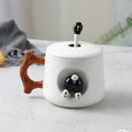 Cute 3D Husky Mug Lid Included with Spoon - view 7