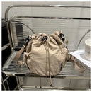 Nylon Drawstring Bucket Bag