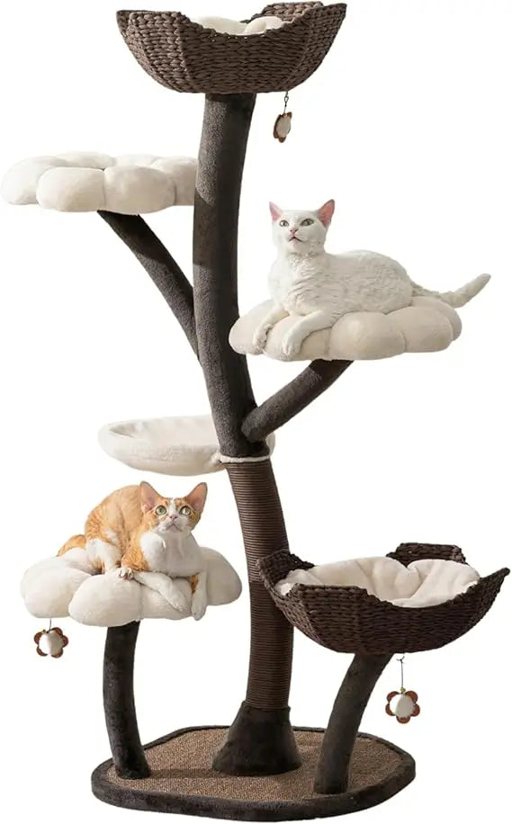 Blossom Multilevel Cat Tree with Handwoven Baskets