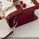 Luxe Sweet Cherry Print Shoulder Bag