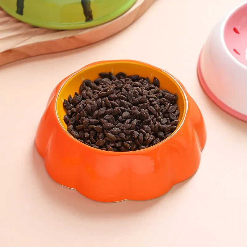 Ceramic Fruit Slice Pet Bowls