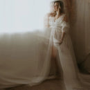 Sheer Boho Chiffon Maternity Dress