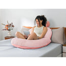 Velvet Pink Bed Pillow, iBuyXi.com