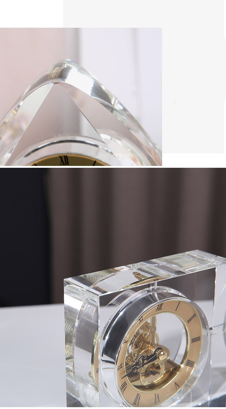 Nordic Luxury Crystal Gear Clock For Decoration - view 9