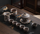 Old Thick Earthenware Tea Cup and Pot - view 8