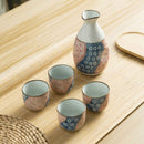 Exquisite Japanese Sake Bottle 4pcs Cups, ibuyxi.com