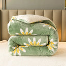 Winter Wildflower Plush Fleece Blanket, iBuyXi.com