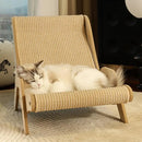 Sisal Wooden Lounge Cat Scratcher