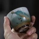 Gift Box Ceramic Master Cup Fulu Shou Tea Cup Kung Fu Cup Fu Shou Wu Fu Stone Master Cup Fulu Shou Tea Set Kitchen bar - ibuyxi.com