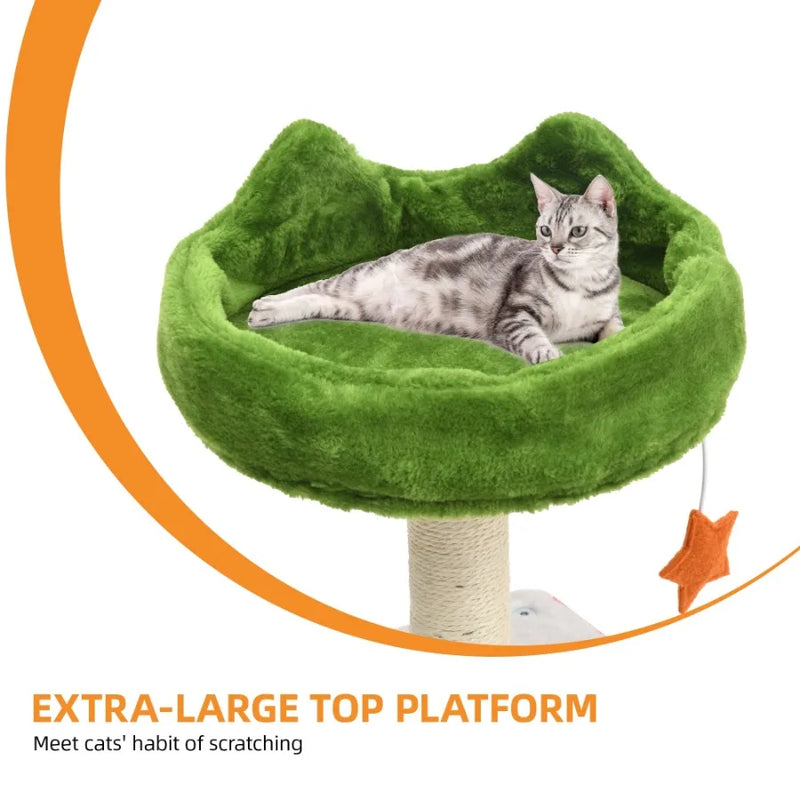 Cozy Holiday Multi Level Cat Tower