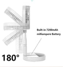 7200mAh Portable and Quiet Rechargeable Fan, ibuyxi.com