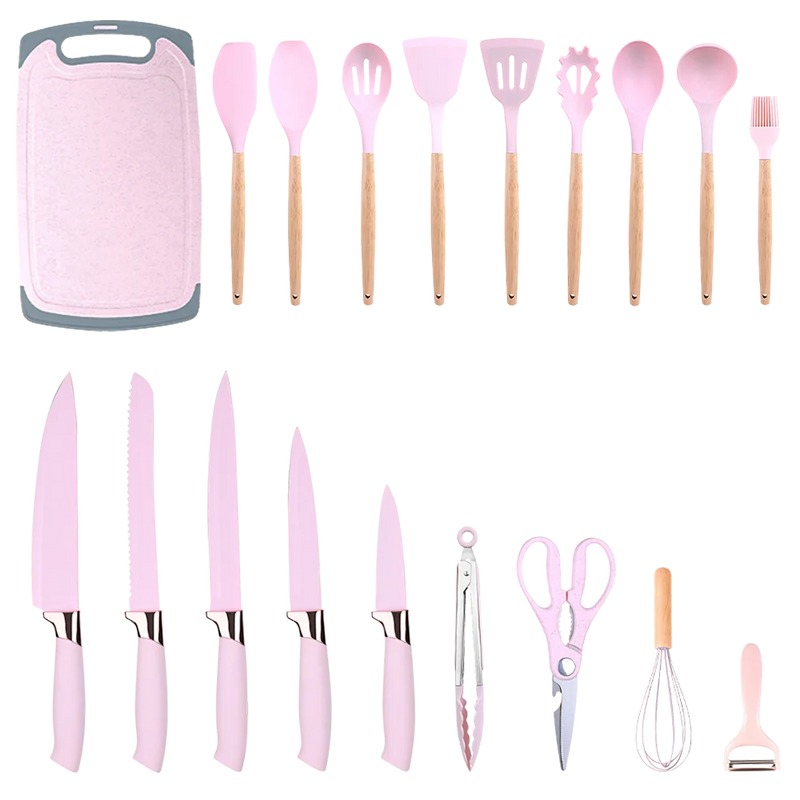 20pcs Heat-Resistant Silicone Kitchen Utensil Set