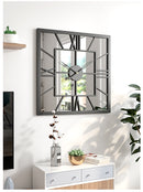 Creative and Silent Square Iron Wall Clock Decoration, iBuyXi.com