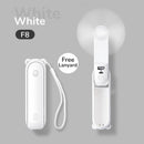 Portable Fan Mini Handheld Fan USB 4800mAh Recharge Hand Held Small Pocket Fan with Power Bank Flashlight Feature, ibuyxi.com