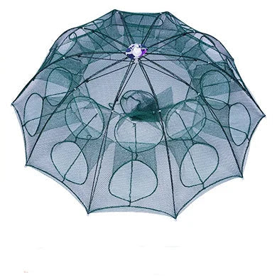Net fishing umbrella on a white background