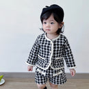 Tweed Plaid Two Piece Set Baby Clothes
