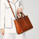 Classic Carryall Genuine Leather Tote Bag