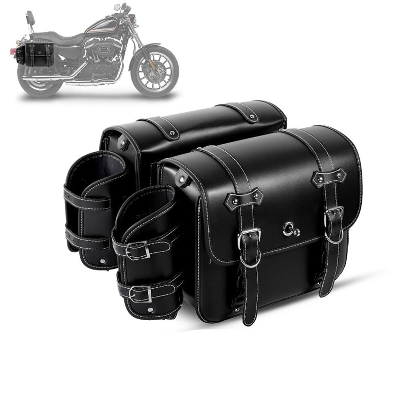 Motorcycle Luggage Bag with Cup Holder Feature