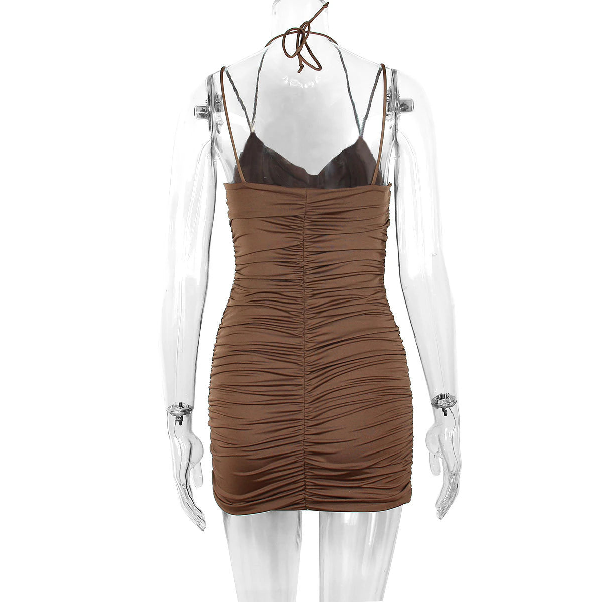 Fairy Shelley V Dress Short Brown Dress, ibuyxi.com