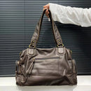 Vintage Washed Large Capacity Crossbody Bag