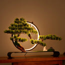 Zen Style Cliff Welcome Pine Bonsai Home Decor, ibuyxi.com