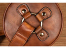 Round Vintage Leather Satchel
