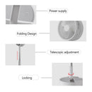 7200mAh Portable and Quiet Rechargeable Fan - view 4