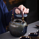 Exquisite Ceramic Teapot Set with Filter and Mug, ibuyxi.com