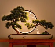 Zen Style Cliff Welcome Pine Bonsai Home Decor, ibuyxi.com