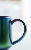 Matte Kiln Tea Cup with Walnut Plate - view 10