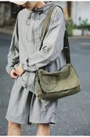 Casual Canvas Messenger Bag