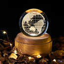 Crystal 3D Universe Ball Night Light with Music Box, ibuyxi.com