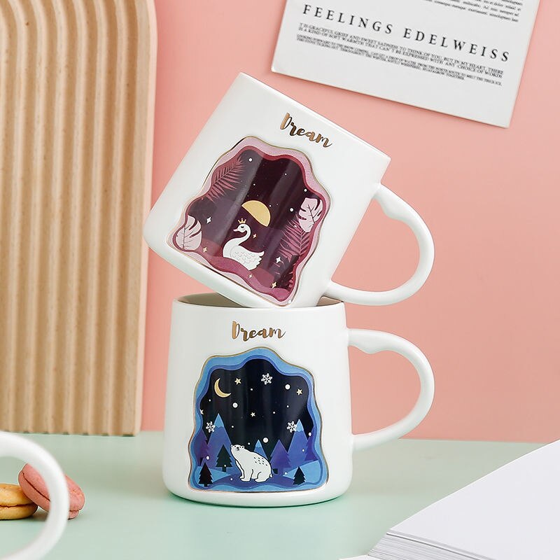 Exquisite 3D Animal Mug Lid Included with Spoon - view 5