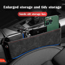 Suede Seat Side Storage Pocket For Car Seat Gap Filler Organizer Box Pu Leather Car Crevice Stowing Tidy Interior Parts, ibuyxi.com