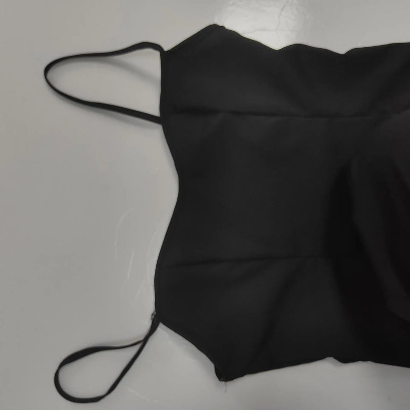 Two Tone Pleated Flare Maxi Dress