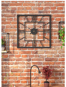 Creative and Silent Square Iron Wall Clock Decoration, iBuyXi.com
