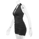 Fairy Shelley Ruffle V Deep White Dress, ibuyxi.com