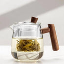 Creative Wooden Handle Glass Tea Set - view 2
