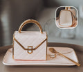 Creative and Gold Handbag Mug Set with Tray Design - view 2