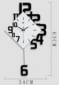 Creative Digital Quartz Wooden Wall Clock - view 3