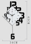 Creative Digital Quartz Wooden Wall Clock - view 3